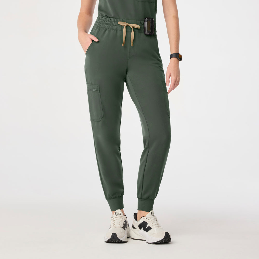 women's Moss High Waisted Uman Relaxed - Jogger Scrub Pant