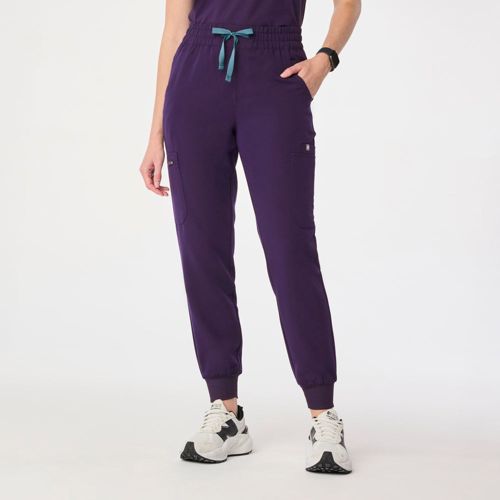 women's Purple Jam High Waisted Uman Relaxed - Tall Jogger Scrub Pant