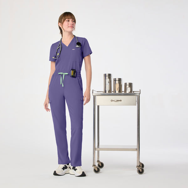 women's Wayfarer High Waisted Dowa - Petite Scrub Pants