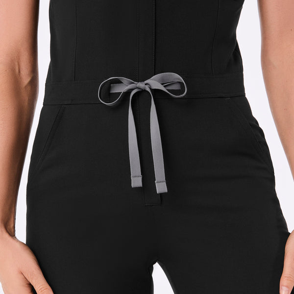 women's Black Catarina V-Neck - Jogger ScrubJumpsuit™