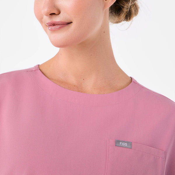 women's Chalk Pink Arua Relaxed - Scrub Top