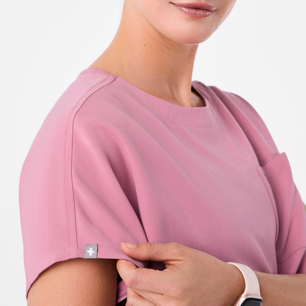 women's Chalk Pink Arua Relaxed - Scrub Top