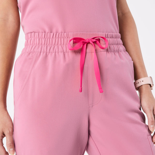 women's Chalk Pink High Waisted Dowa - Petite Scrub Pants