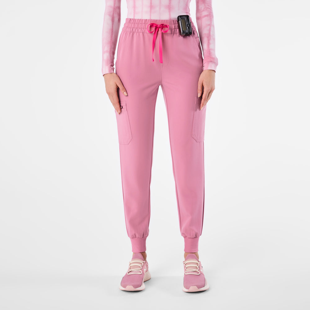 women's Chalk Pink High Waisted Uman Relaxed - Jogger Scrub Pant