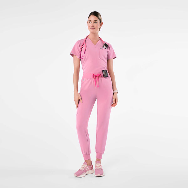 women's Chalk Pink High Waisted Zamora - Jogger Scrub Pant™