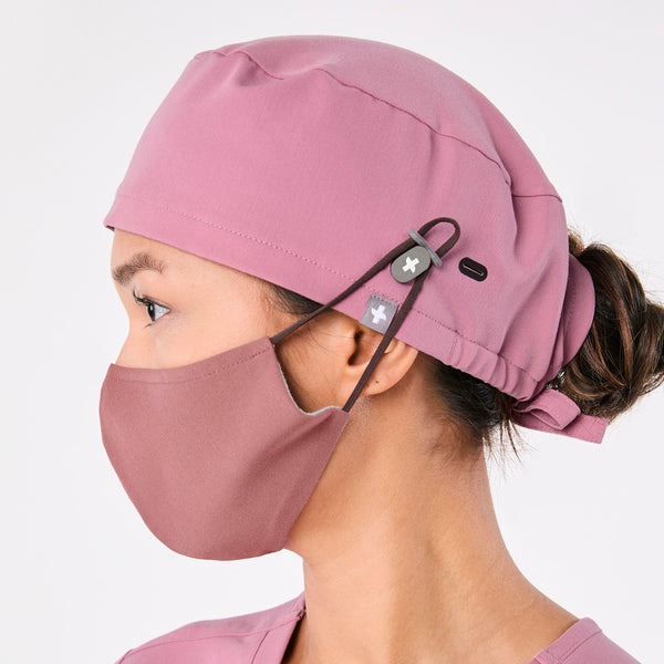 Chalk Pink Modern - Classic Scrub Cap Buttonholes