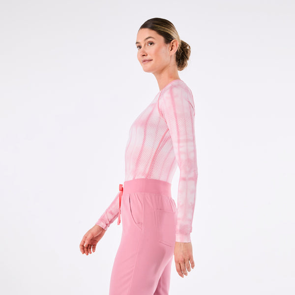 women's Chalk Pink Cloud Dye Salta Seamless - Longsleeve Underscrub