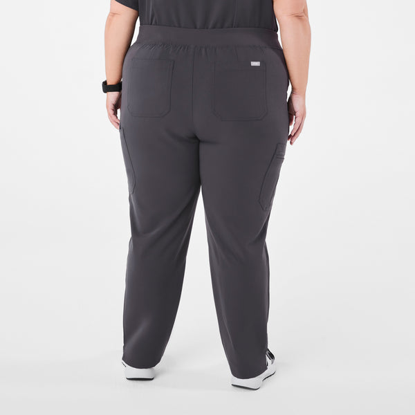 women's Charcoal High Waisted Yola™ - Skinny Scrub Pants (3XL - 6XL)