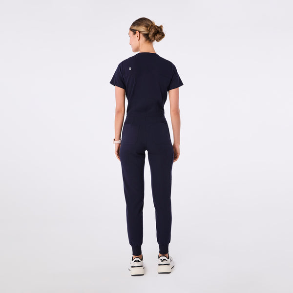 women's Navy Catarina V-Neck - Jogger ScrubJumpsuit™