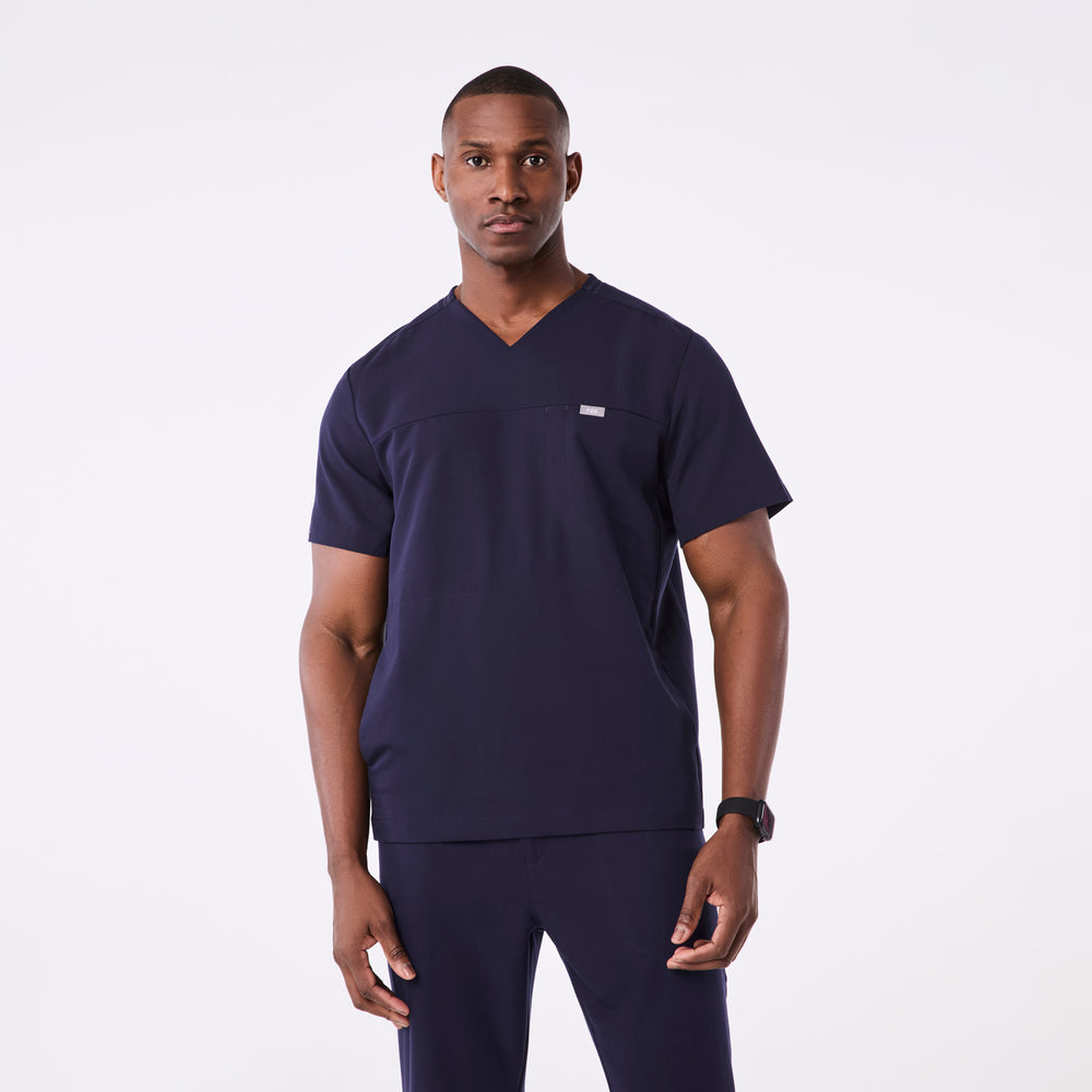 men's Navy Howard V-Neck - Scrub Top