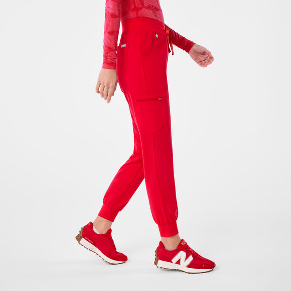 women's Pop Red High Waisted Zamora - Tall Jogger Scrub Pant™