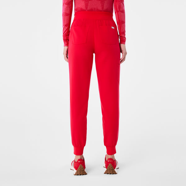 women's Pop Red High Waisted Zamora - Tall Jogger Scrub Pant™