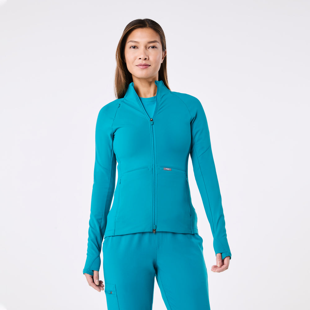 women's Teal On-Shift ContourKnit Jacket™