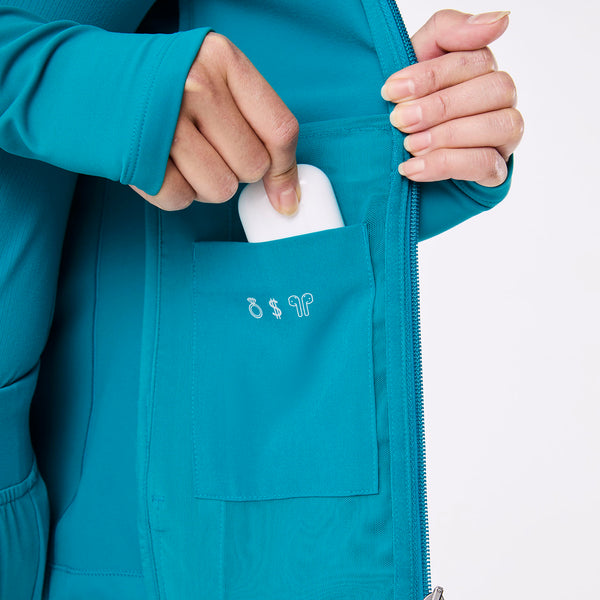 women's Teal On-Shift ContourKnit Jacket™