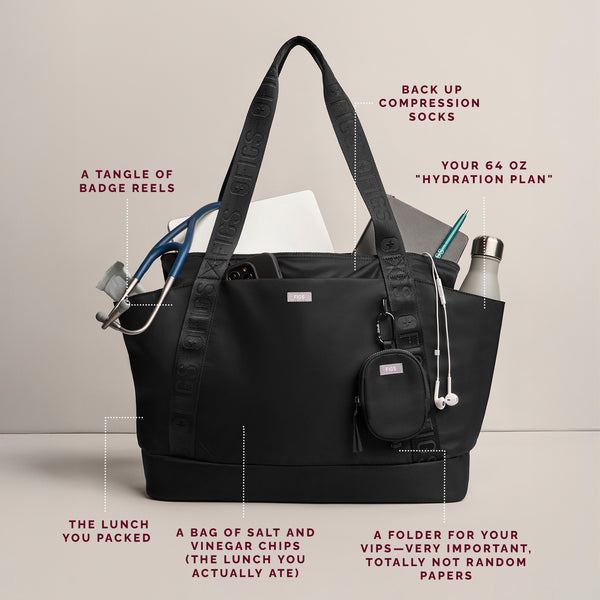 Black The Shift Tote Bag