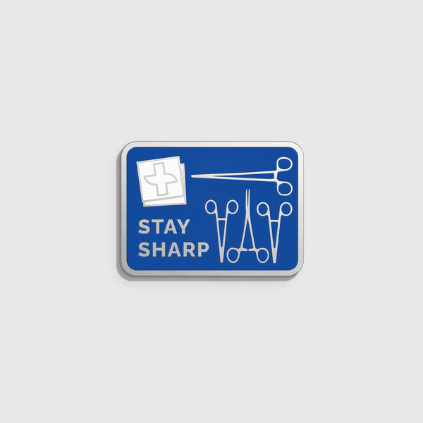 FIGS | V Coterie - Stay Sharp Enamel Pin