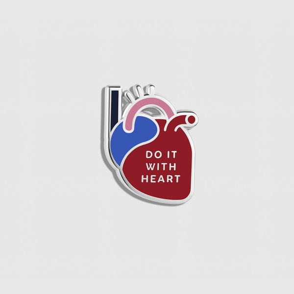 FIGS | V Coterie Do It With Heart - Enamel Pin
