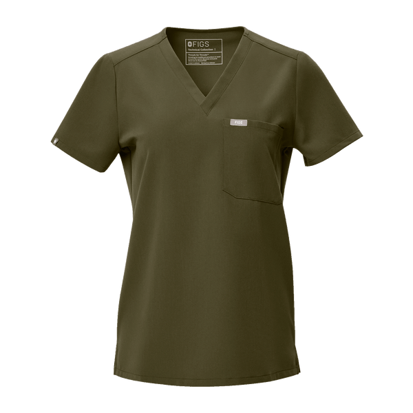 women's Spruce Catarina Petite - One-Pocket Scrub Top™