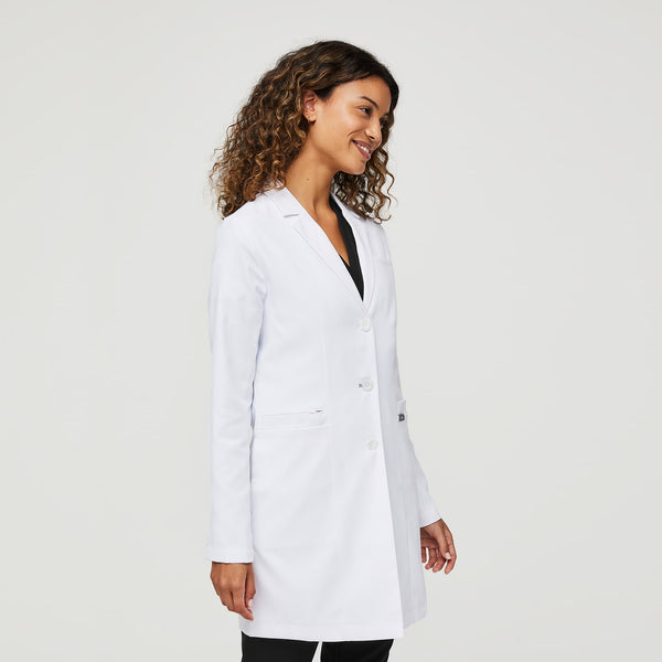 Women's White Bellevue - Slim Long Lab Coat