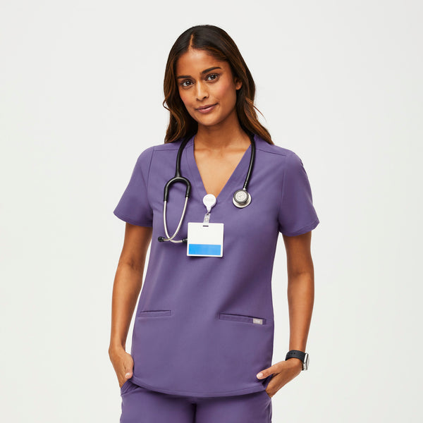 women's Amethyst Casma™ - Three-Pocket Scrub Top (3XL - 6XL)