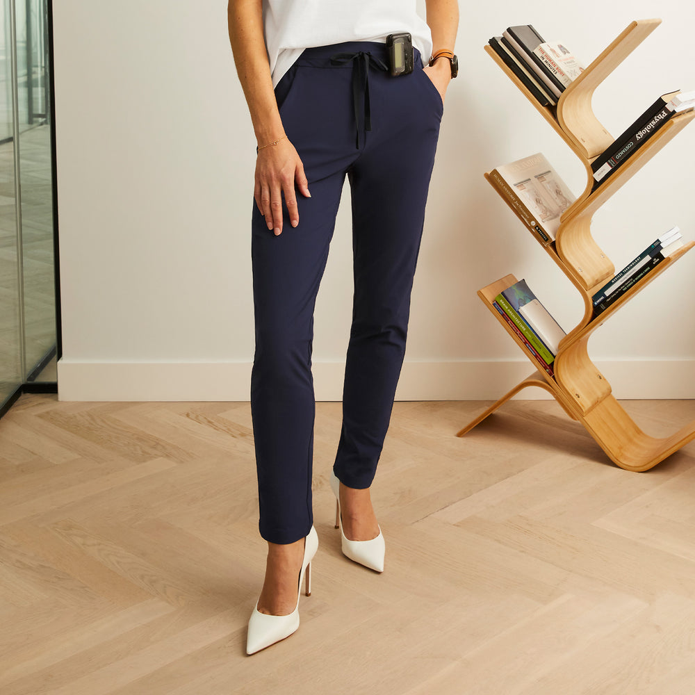 women's FIGSPRO™ Navy Skinny Trouser Tall