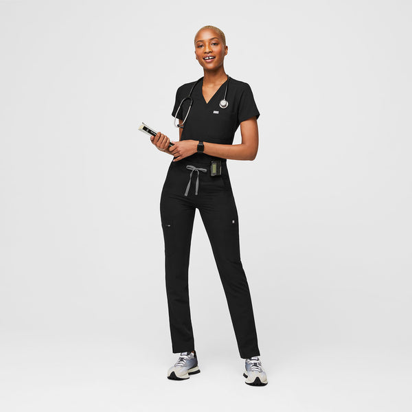 women's Black Yola™ High Waisted 2.0 - Skinny Scrub Pants