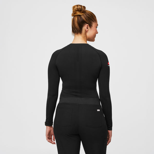 women's Black VEG Salta Seamless - Longsleeve Underscrub