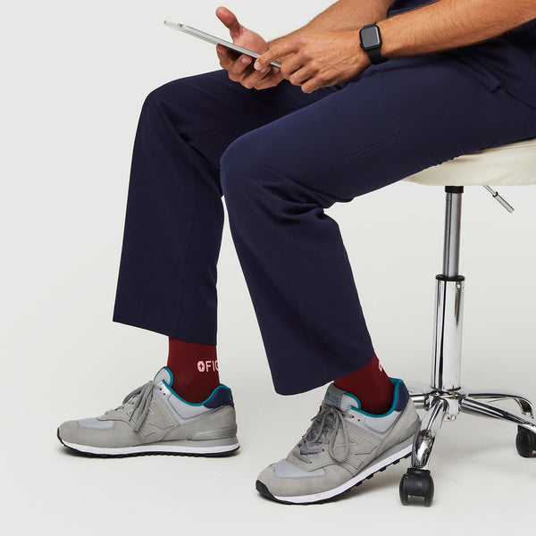 men's Burgundy Solid - Compression Socks