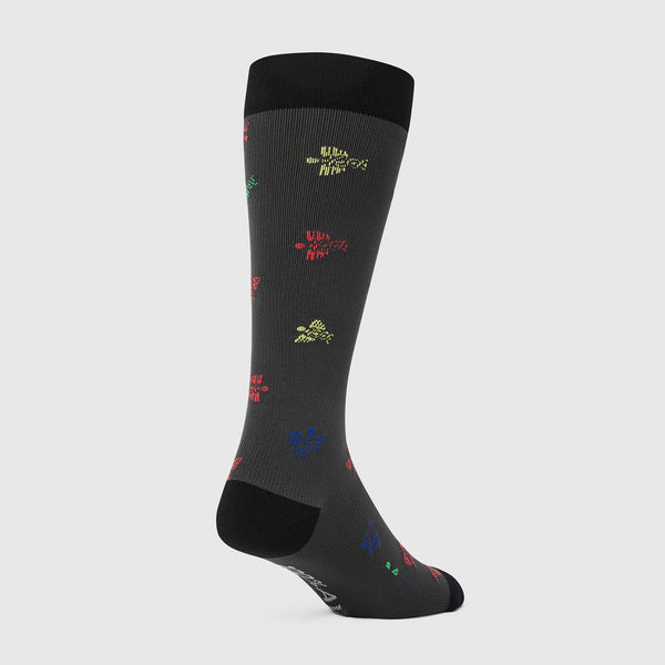 men's Black Caduceus - Compression Socks