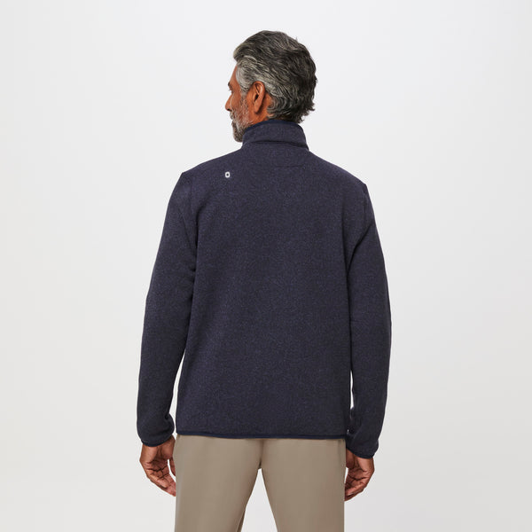 Men's Heather Navy On-Shift™ ¼ Zip - Sweater Knit