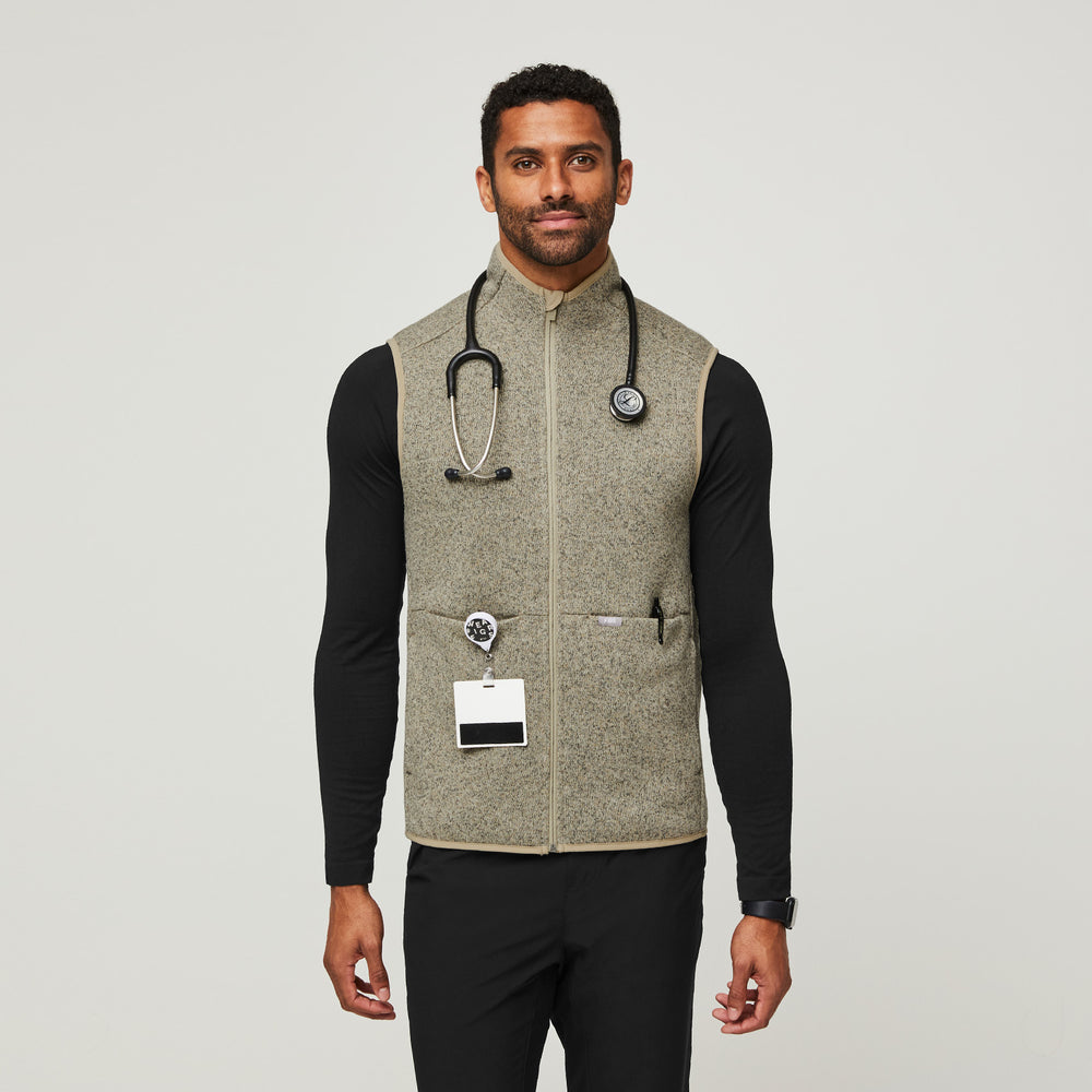 men's Heather Light Oak On-Shift™ - Sweater Knit Vest
