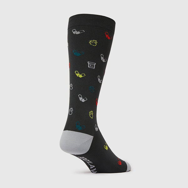 men's Black Mini Repeat - Compression Socks