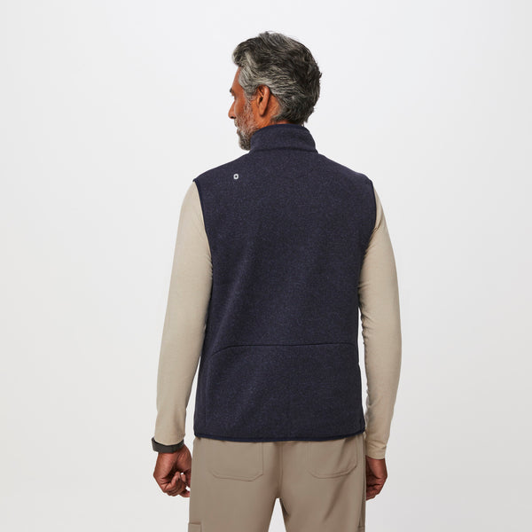 men's Heather Navy On-Shift™ Sweater Knit Vest