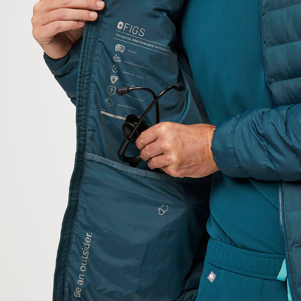 men's Caribbean Blue On-Shift™ Packable - Puffer Jacket