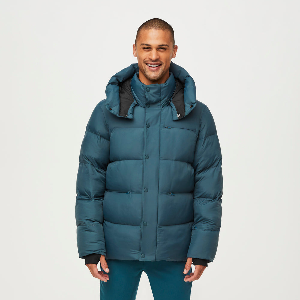 men's Caribbean Blue Zahn Puffer