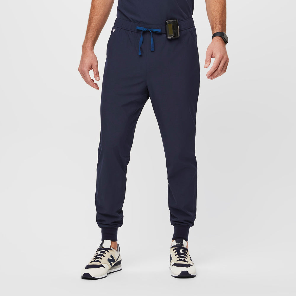 men's Navy Slim Tansen™ FREEx™ Lined - Short Jogger Scrub Pants