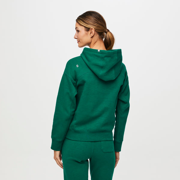 women's Hunter Green Off-Shift™ - Hoodie Sweatshirt
