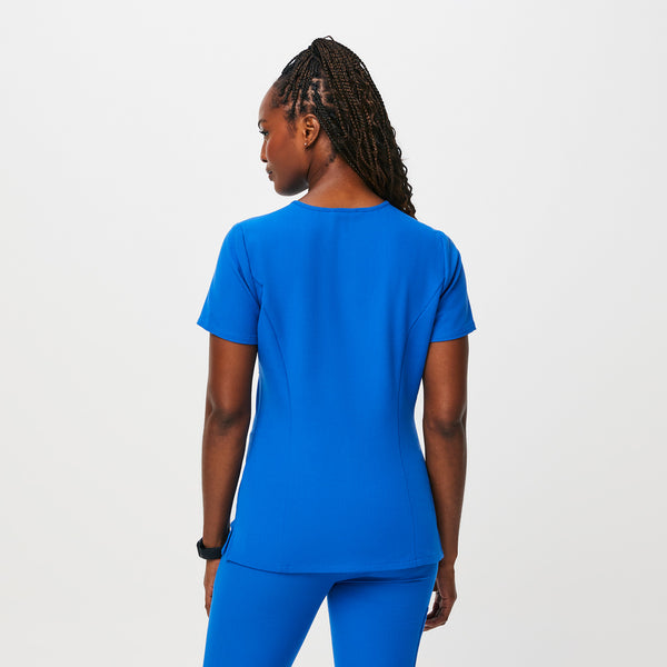 women's Royal Blue Slim Catarina™ - One-Pocket Scrub Top