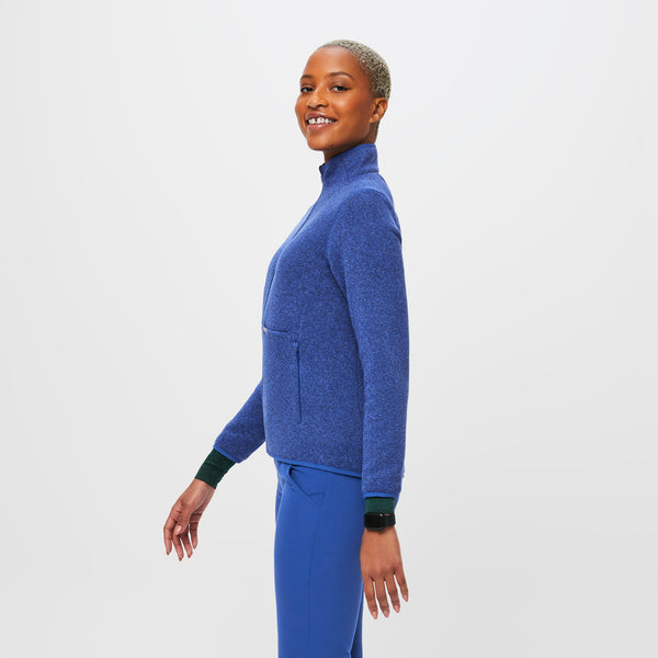 women's Heather Winning Blue On-Shift™ - Sweater Knit Jacket