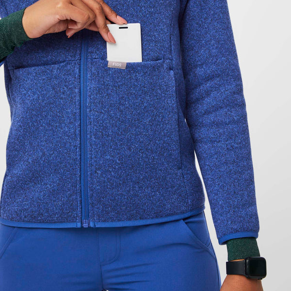 women's Heather Winning Blue On-Shift™ - Sweater Knit Jacket