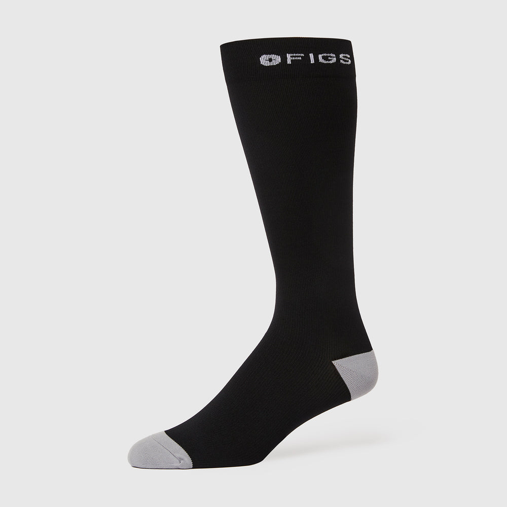 Men's Black Solid Compression Socks