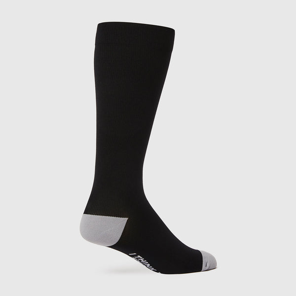 Men's Black Solid Compression Socks