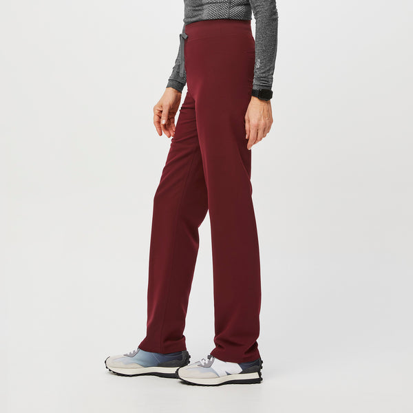 women's Burgundy Livingston™ High Waisted - Tall Basic Scrub Pants