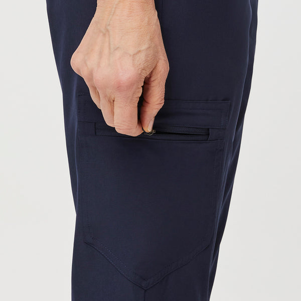women's Navy FREEx™ Lined Zamora™ High Waisted - Petite Jogger Scrub Pants