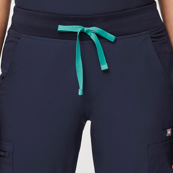 women's Navy FREEx™ Lined Yola™ - Tall Skinny Scrub Pants 2.0
