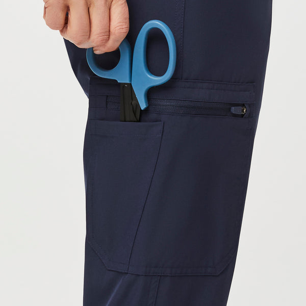 women's Navy FREEx™ Lined Yola™ - Petite Skinny Scrub Pants 2.0