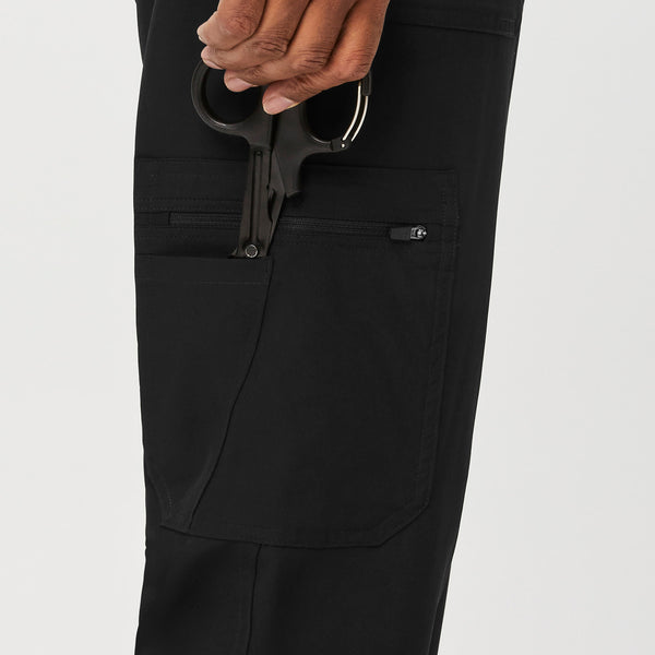 men's Black Slim Cairo™ FREEx™ Lined - Short Cargo Scrub Pants