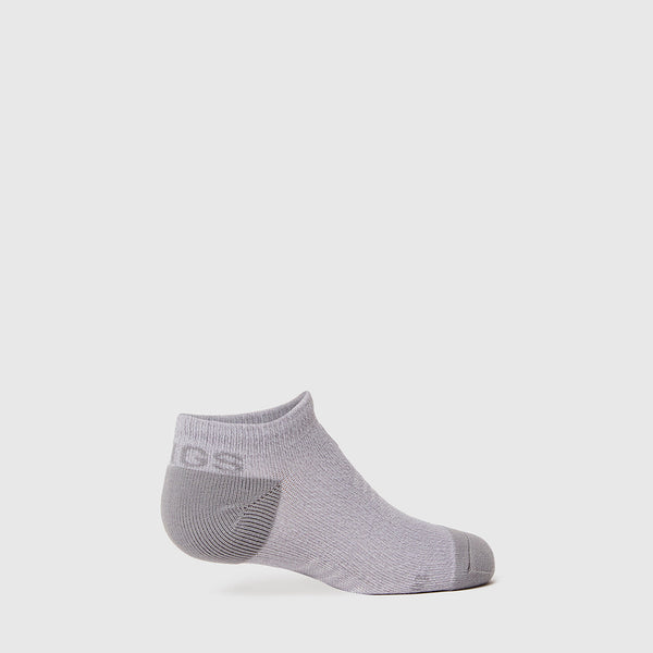 Women's Grey Solid Ankle Socks