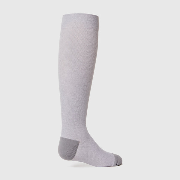 Women's Grey Solid Compression Socks