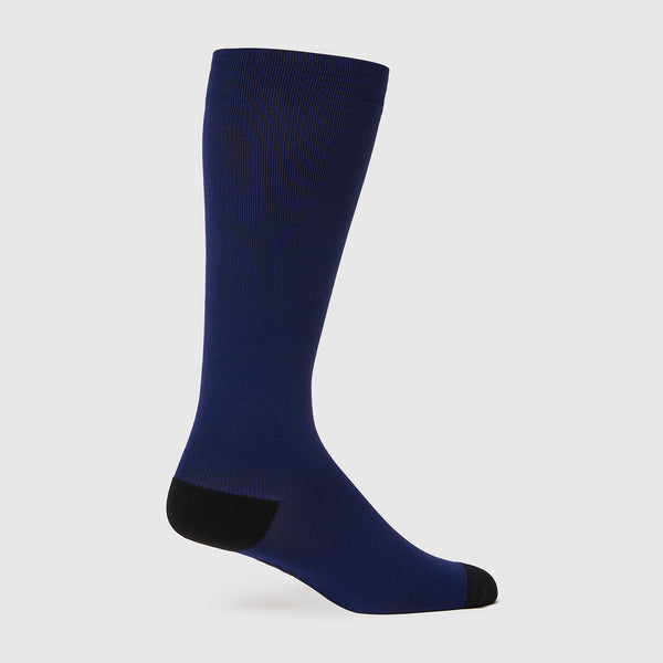 Women's Navy Solid Compression Socks
